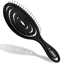 Ninabella Organic Detangling Hair Brush for Women, Men & children - Does not Pull on Hair - Hair Straightening Brushes for Straight, curly & Wet Hair