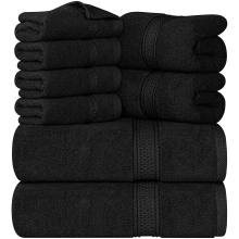 Serviettes d'utopie a 8 pieces Tente de serviette premium 2 serviettes de bain 2 serviettes a main et 4 encarbations de lavage 600 GSM 100% d'ann
