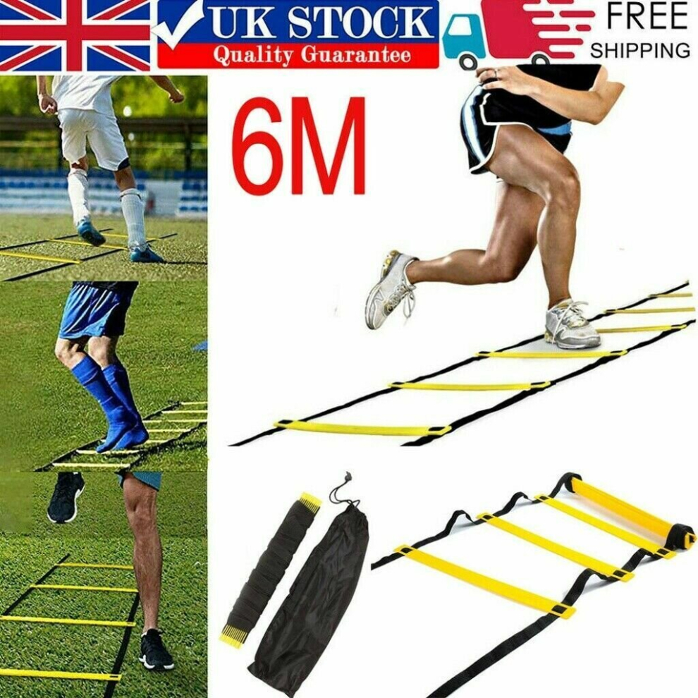 6M Fitness Training Ladder Football Footwork 12-rung Soccer Straps