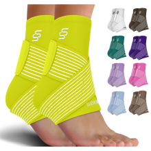 Sleeve Stars Ankle Brace for Women & Men, Plantar Fasciitis Relief & Ankle compression Sleeve, Foot Brace wAnkle Support Strap, Heel Protector Wrap fo