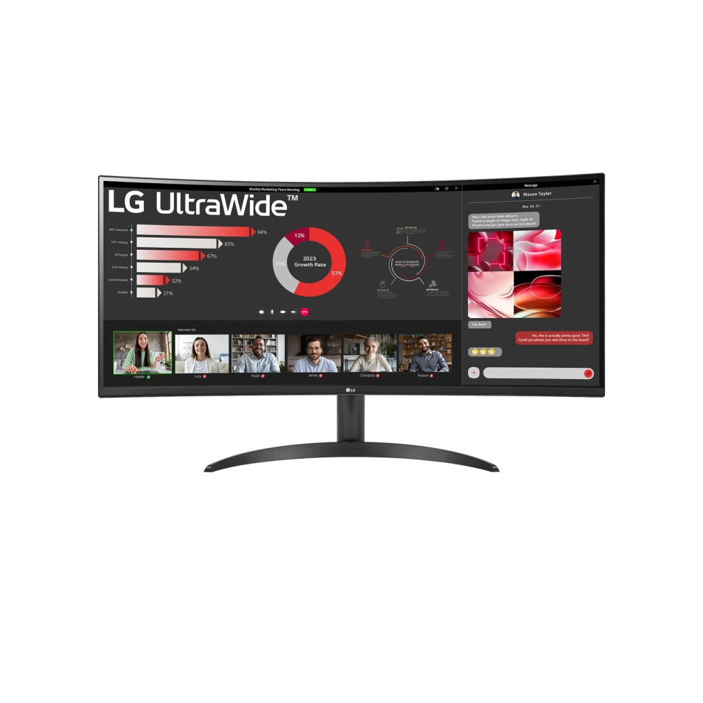 Lg Ultrawide 34Wr50qc-B - Led Monitor - Curved - 34" - Hdr