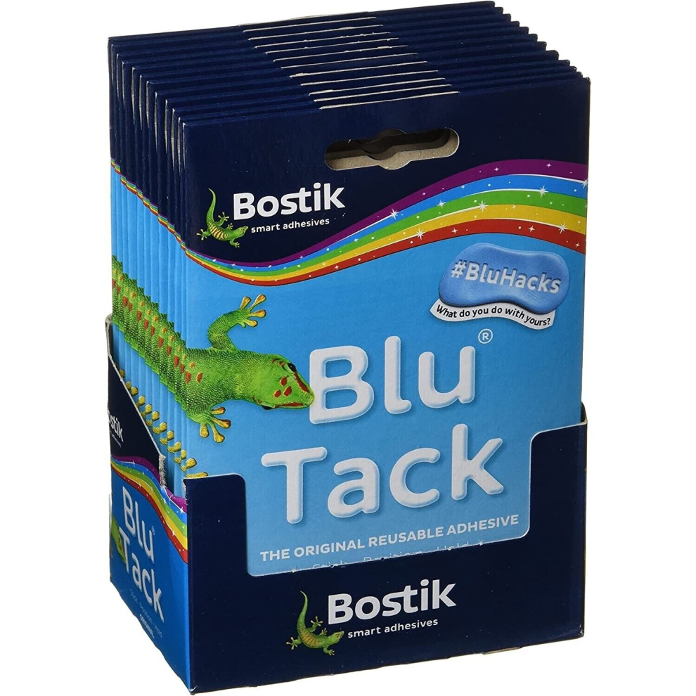 Bostik Blu Tack Original Sticky Re-Usable Adhesive Tack Handy Size 60g
