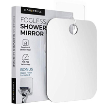 Miroir de douche a miel sans rasage - miroir anti-brouillard plat avec support de rasoir pour miroirs de douche accessoires de douche miroir de s