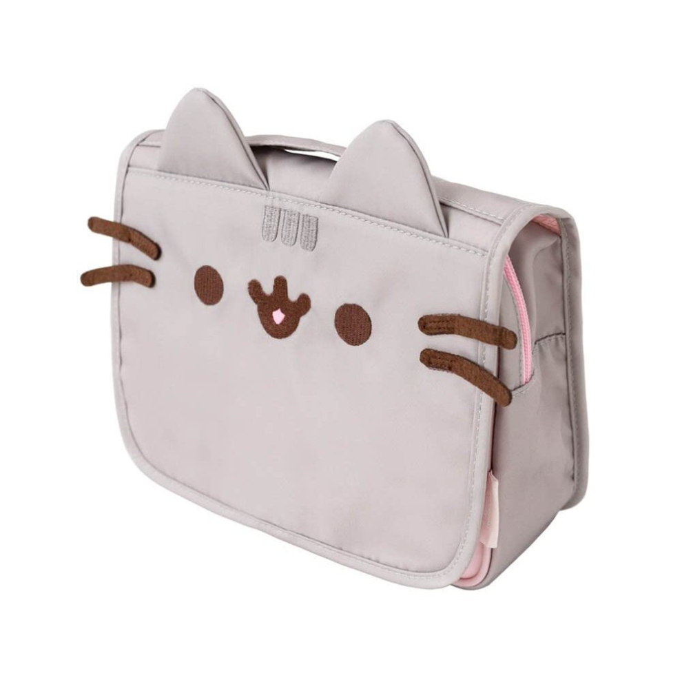 Grupo Erik Official Pusheen Hanging Travel Toiletry Bag Hanging Toiletry Bag With Hanging Hook, Travel Bag, Makeup Toiletry Bag, Cosmetic Bag, Pushee