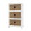 Costway 3 Pack Stackable Storage Cabinet Folding Home Organizer Lockable Wheels 34 Gal 2