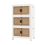 Costway Stackable 3 Pack Storage Bins Folding Organiser w/ Lids & Lockable Wheels 2