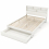 White Wooden Storage Bed, Underbed Drawer - 4ft6 Double (135 x 190 cm) 4