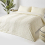 Homescapes (Double, Off White) Chevron Cotton Tufted Duvet Cover Set 3