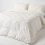 Homescapes (Double, White) Diamond Cotton Tufted Duvet Cover Set 1