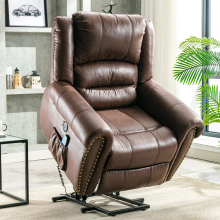 Large Power Lift Recliner Chair with Massage and Heat - Oversized for Elderly & Big People, 300 lb Capacity, USB Port, Side Pockets