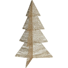 TREE FOLDED WITH LED 75CM GOLD