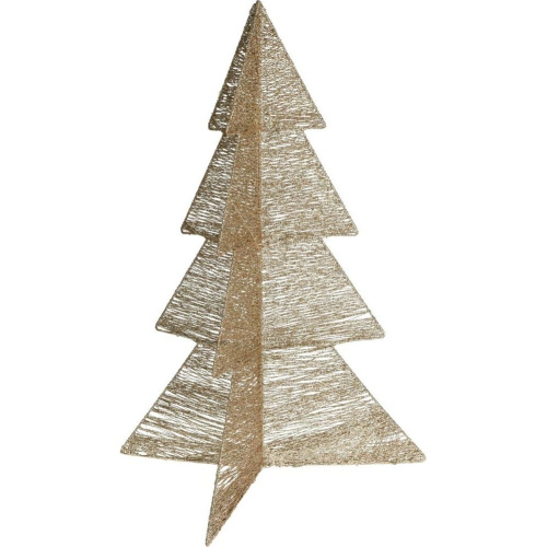 TREE FOLDED WITH LED 75CM GOLD