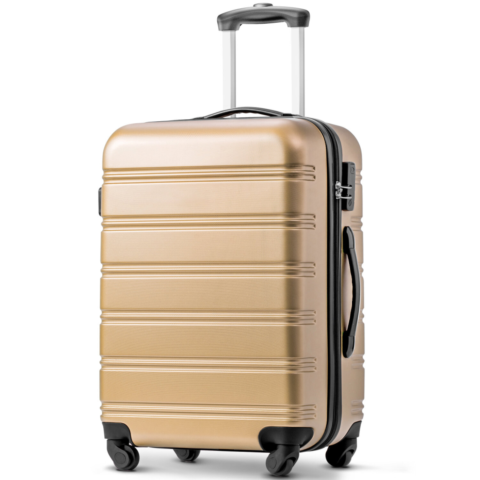 (Golden, 24") ABS Hard shell Travel Trolley Suitcase Luggage