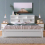 White Wooden Storage Bed, Underbed Drawer - 4ft6 Double (135 x 190 cm) 8