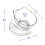 (Single) Cat Food Bowls Plastic Non Slip Feeding Raised 5