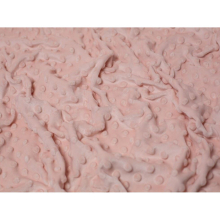 (Blush Rose) Minerva Embossed Dimple Plush Fleece - per metre