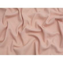 (Blush Rose) Minerva Cotton Waffle Textured Stretch Knit - per metre