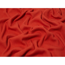 (Paprika) Minerva Cotton Waffle Textured Stretch Knit - per metre