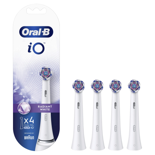 Oral-B Oral-B iO Radiant White Brushes, Pack of 4