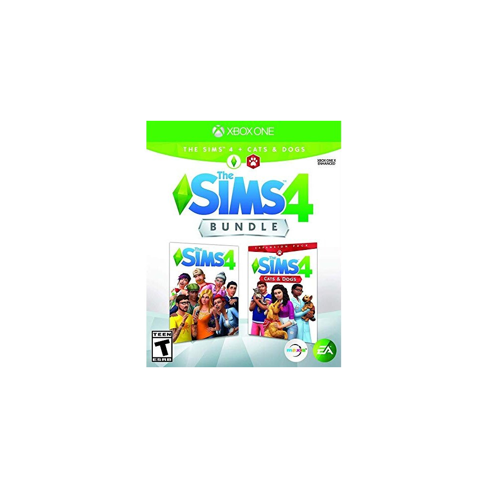The Sims 4 Plus Cats & Dogs Bundle - Xbox One - Create Sims, Build Homes, Explore Worlds, Care For Pets (B07j3h1f1l) 014633375350