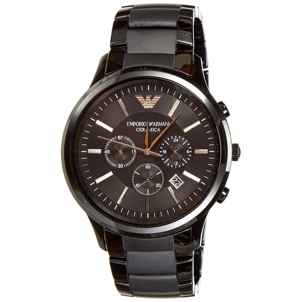 Emporio Armani Mens AR2453 Dress Black Mesh Watch