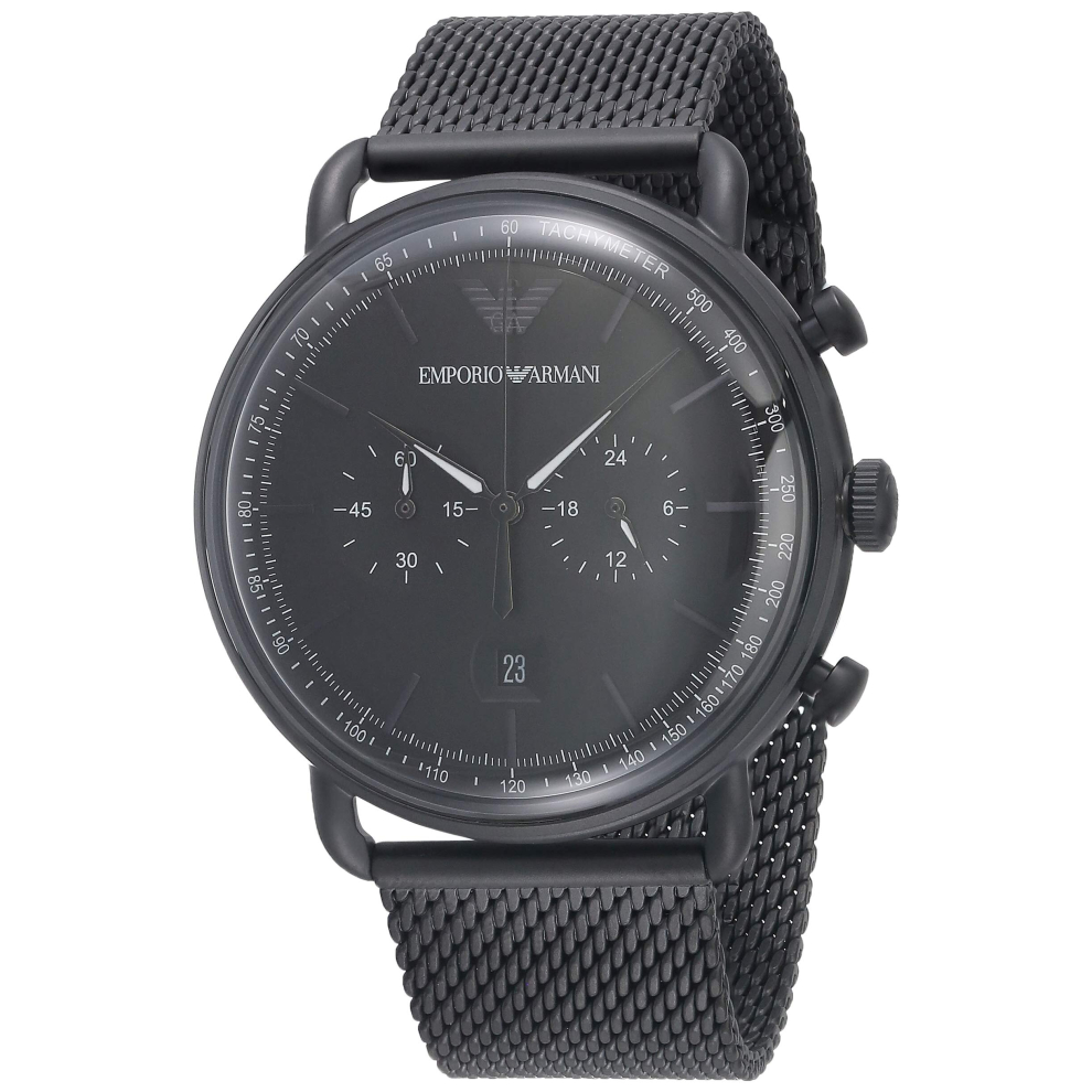 Emporio Armani Aviator Chronograph Quartz Black Dial Men's Watch AR11264