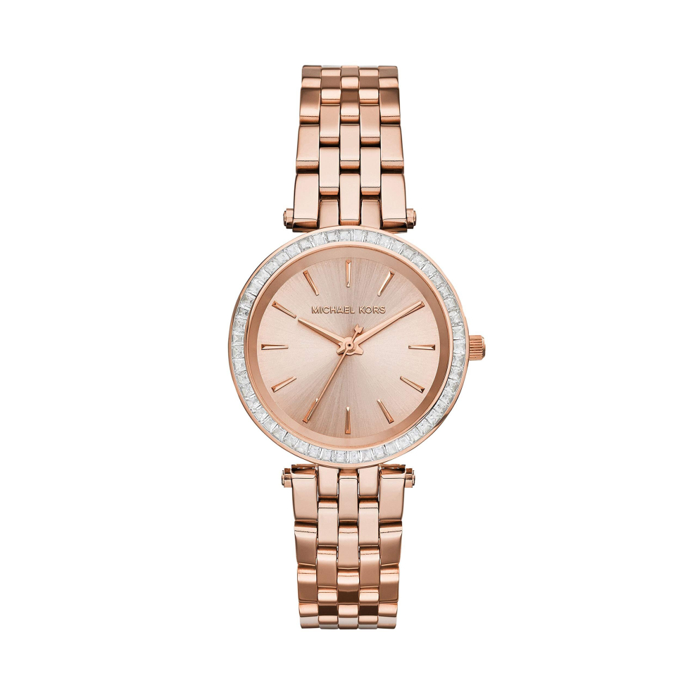 Michael Kors Womens Darci Rose Gold-Tone Watch Mk3366