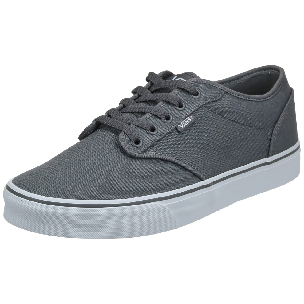 Vans Mens Atwood Trainers, canvas Pewter White, 7 UK