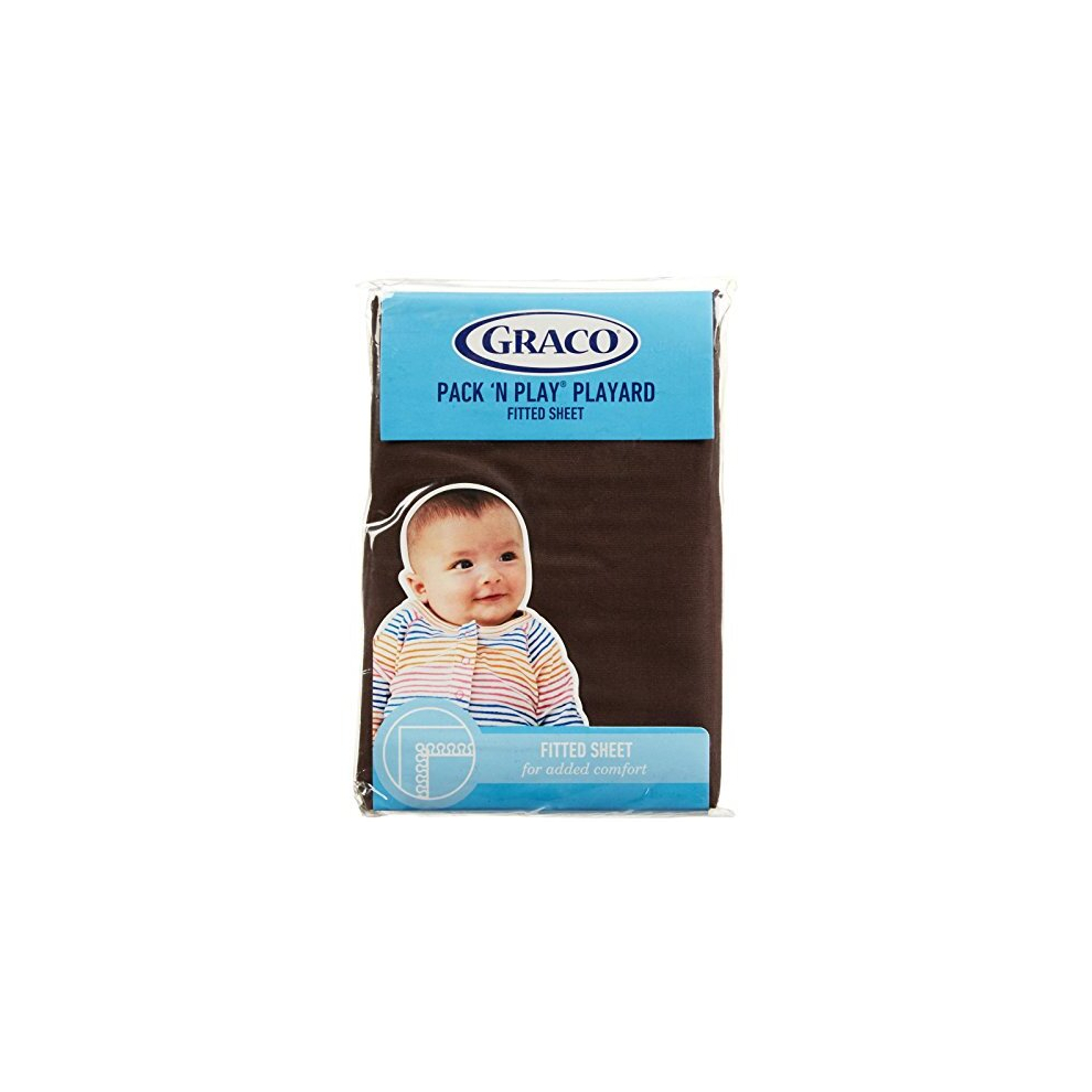 graco Pack n Play Playard Sheet - chocolate Brown