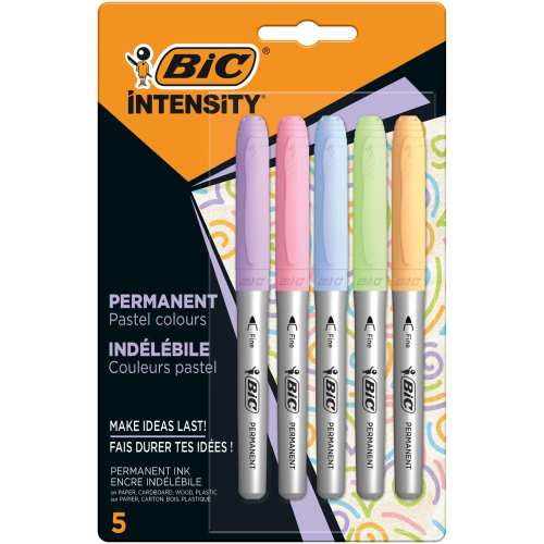 BIC Bic Permanent Markers, 5 each