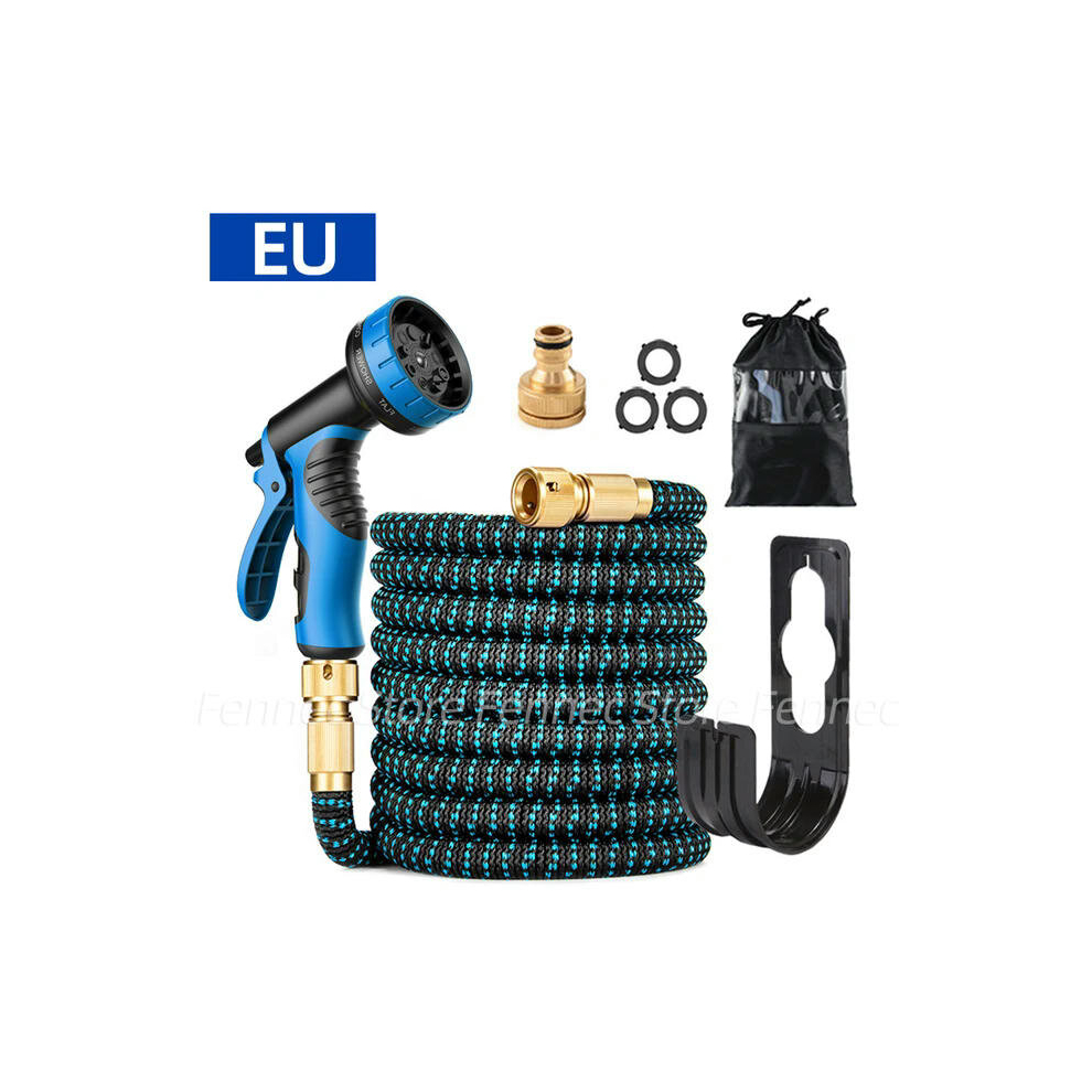 (1)2, 100FT-30M Extended) Double Metal Connector Garden Water Hose Expandable 25FT-100FT High Pressure Pvc Reel for Car Wash Garden Farm Irrigation