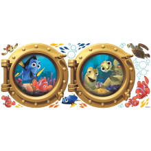 Stickers gigante Nemo Hublot Disney - ROOM MATES - Sticker - Niño - Azul