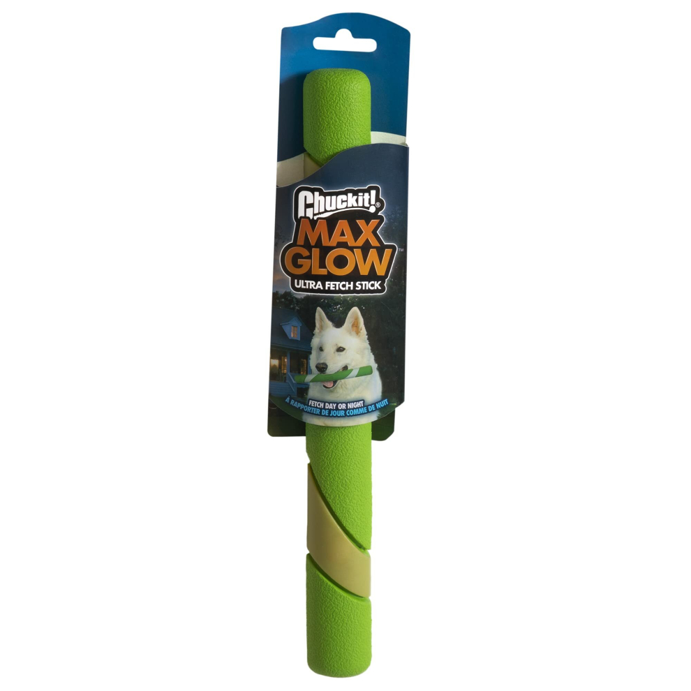 chuckit Max glow Ultra Fetch Stick, for Breeds 20-60 lbs