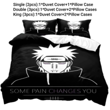 (Style F, Double) Anime Bedding Single Double King Duvet Cover Pillowcase Set Fans Gift