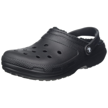 crocs Unisex-Adult Mens and Womens classic Lined clog, BlackBlack, 11 Women9 Men