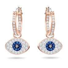 SWAROVSKI Unisex symbolick nunice Evil Eye propchnut v ruovo-zlatm tnu 5425857