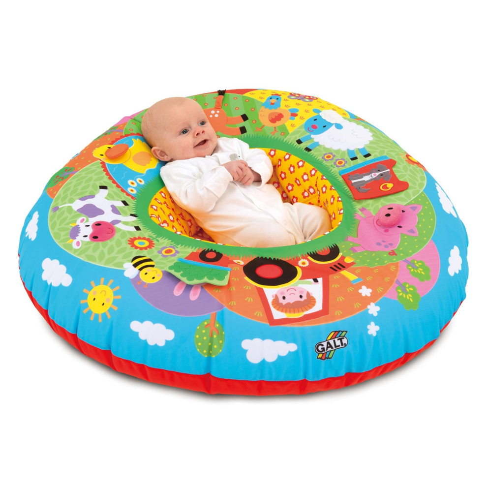 galt Toys, Playnest - Farm, Baby Activity center & Floor Seat, Ages 0 Months Plus