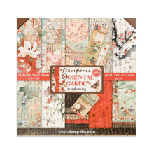Stamperia International KFT Paper Pad 8x8 10pk Oriental G 203 x 203 (8 x 8) Multicolored