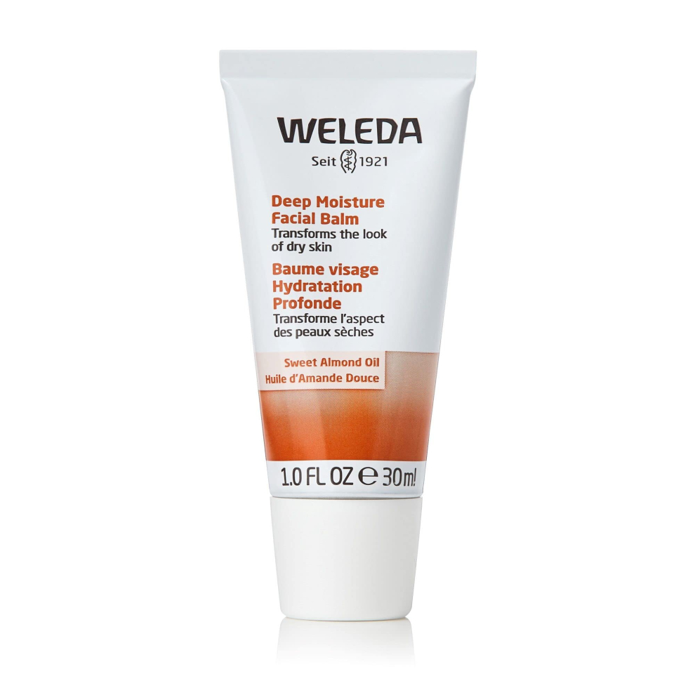 Weleda Deep Moisture Facial Balm, 1 Fluid Ounce, Plant Rich Moisturizer with Sweet Almond Oil