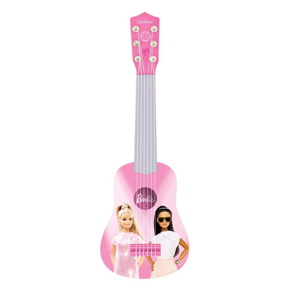 Lexibook Barbie K200BB My First guitar for Kids 6 Nylon Strings 53cm Instructions Included Pink