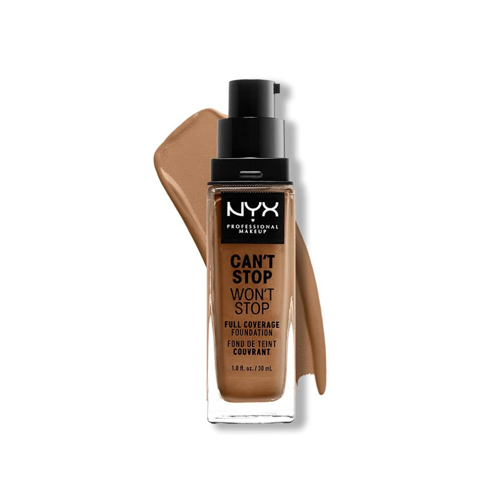 NYX PROFESSIONAL MAKEUP cant Stop Wont Stop Foundation, 24h Full coverage Matte Finish - Warm Honey