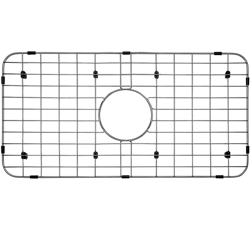 Serene Valley Sink Bottom Grid 24-18 X 12-58, Centered Drain With Corner Radius 1-12, Sink Protector Nlw2412c