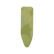 Brabantia Size B (49 x 15 inches) Replacement Ironing Board cover with Durable Foam Layer (calm Rustle) Easy-Fit, 100% cotton