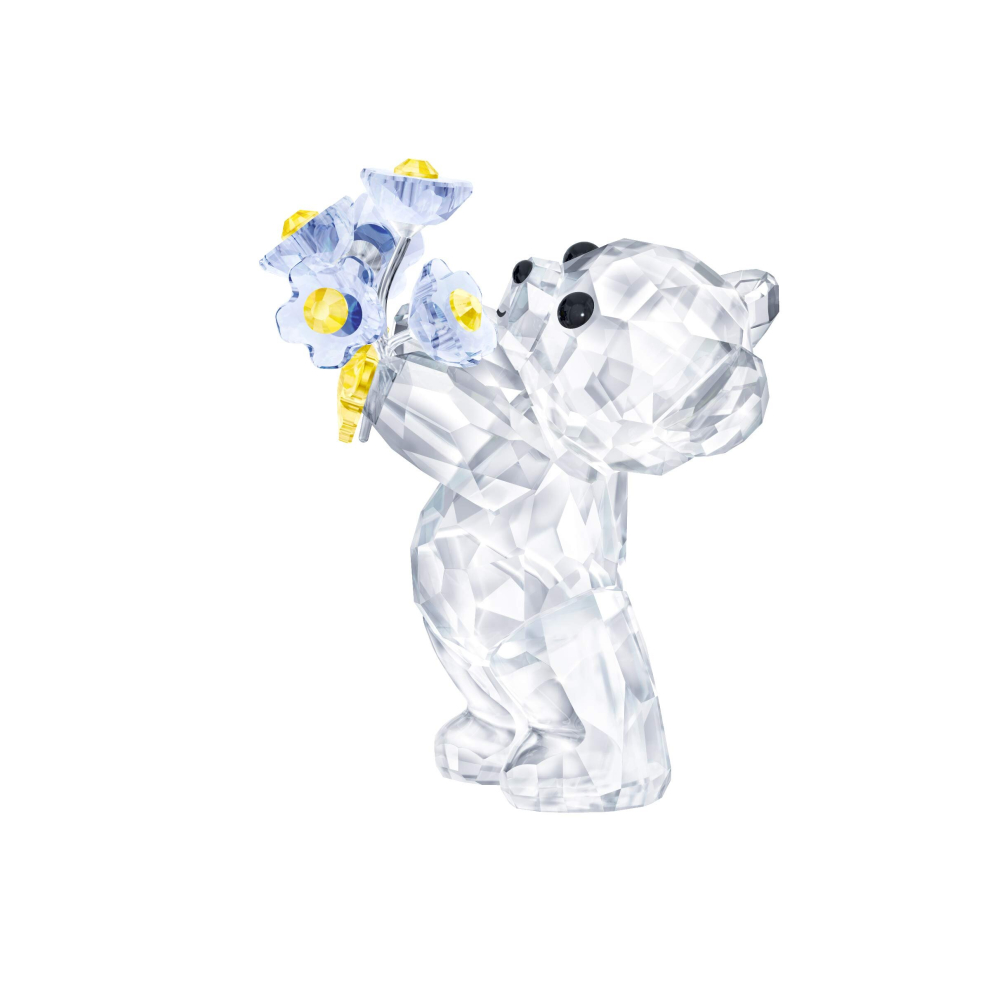 SWAROVSKI Kris Bears Forget Me Not, clear Swarovski crystal with Blue and Yellow Accents, Part of the Swarovski Kris Bears collection 1 34 x 1