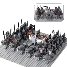 (Set 34) Medieval Figures Orc Soldiers Raider Vargr Wolf Elephant Mount Knights Building Blocks Toys
