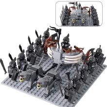 (Set 30) Medieval Figures Orc Soldiers Raider Vargr Wolf Elephant Mount Knights Building Blocks Toys