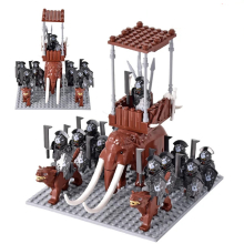 (Set 27) Medieval Figures Orc Soldiers Raider Vargr Wolf Elephant Mount Knights Building Blocks Toys