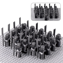 (Set 17) Medieval Figures Orc Soldiers Raider Vargr Wolf Elephant Mount Knights Building Blocks Toys