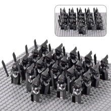 (Set 08) Medieval Figures Orc Soldiers Raider Vargr Wolf Elephant Mount Knights Building Blocks Toys