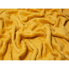 (Ochre) Minerva Core Range Cotton Sherpa Fleece Fur - per metre